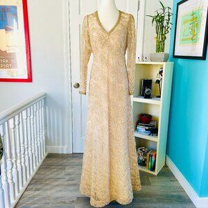 Vintage Alfred Bosand Evening Gown (size M)